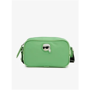 Light green women's crossbody handbag KARL LAGERFELD Ikonik 2.0 - Women