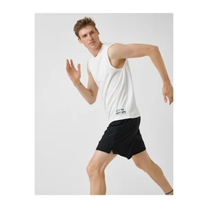 Koton Minimal Printed Singlets Crew Neck