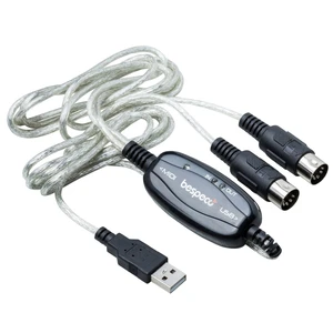 Bespeco BMUSB100 Transparentní 2 m USB kabel