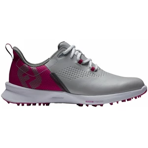 Footjoy FJ Fuel Womens Golf Shoes Grey/Berry/Dark Grey 39