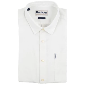 Barbour Letná košeľa Barbour Linen Mix Shirt - biela - M