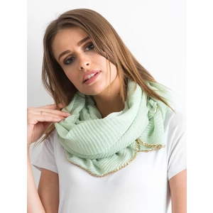 Light green shawl with a chain