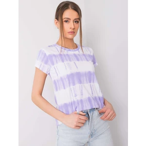 Violet and white women´s t-shirt