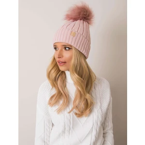 RUE PARIS Light pink winter hat