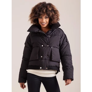 Short black winter jacket