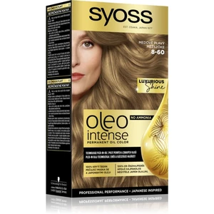 Syoss Oleo Intense permanentní barva na vlasy s olejem odstín 8-60 Honey Blond