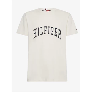 Krémové dámské tričko Tommy Hilfiger - Dámské