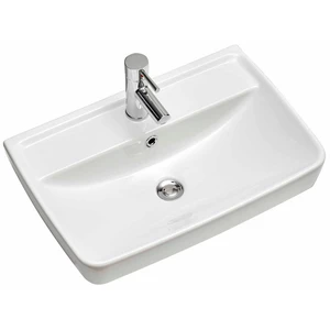 Biała umywalka ceramiczna 60x40 cm Set 357 – Pelipal