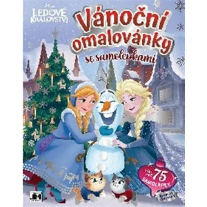 Vánoční omalovánky se samolepkami - Ledové království