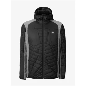 Grey-Black Men's Hooded Jacket Picture - Men