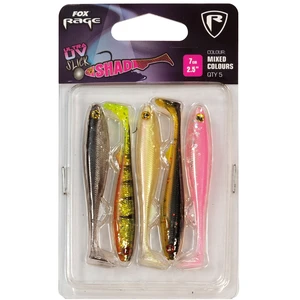 Fox rage gumová nástraha slick shad uv mixed colour packs 4 ks-délka 13 cm