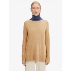Blue-Beige Women's Loose Turtleneck Tom Tailor - Women