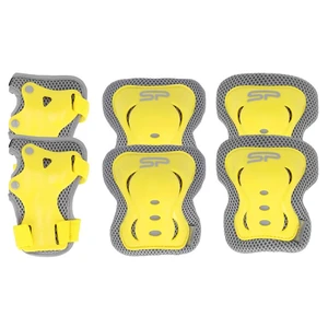 Spokey SHIELD II - 3-dielna set of children's protectors, yellow, vel. M