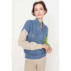 Trendyol Sweater - Blue - Regular fit
