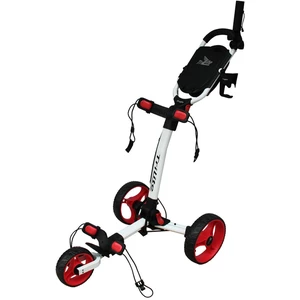 Axglo TriLite White/Red Manuální golfové vozíky