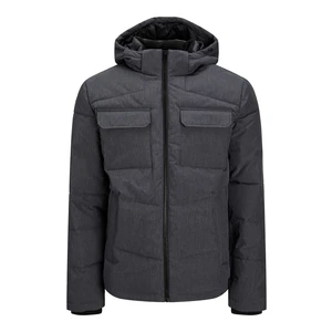 Jack&Jones Pánska bunda JJBRADY 12212233 Dark Grey Melange L