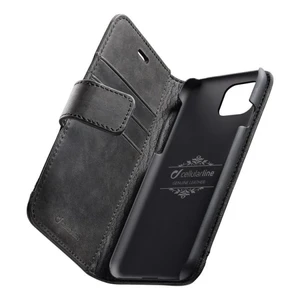 Prémium bőrtok CellularLine Supreme Apple iPhone 11, fekete
