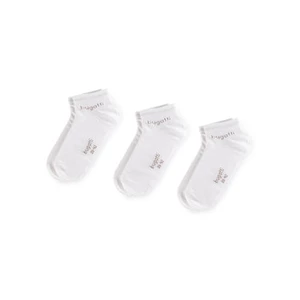 Sada 3 párů dámských nízkých ponožek BUGATTI - 6765 White 660