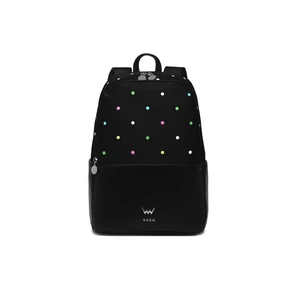 VUCH Zane Dotty Black Urban Backpack