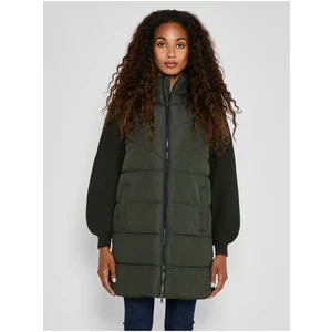 Khaki Women's Quilted Vest Noisy May Dalcon - Women