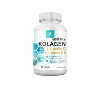 Allnature Mořský kolagen + vit. C + vit B3 30 kapslí