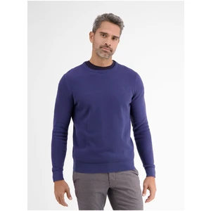 Dark blue men's basic sweater LERROS - Men