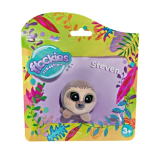 Zvířátko Flockies Lenochod Steven fliška 4cm v sáčku