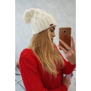 Beanie with fleece Milano K203 ecru