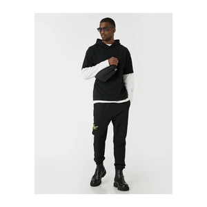 Koton Asian Printed Sweatpants Pocket Detailed