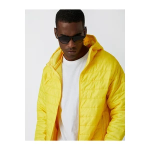 Koton Inflatable Hooded Jacket with Pocket Detail Waterproof