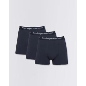 Knowledge Cotton 3-Pack Underwear 1001 Total Eclipse M