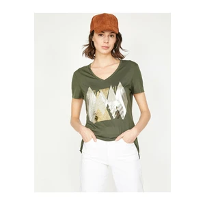 Koton T-Shirt - Green - Regular fit
