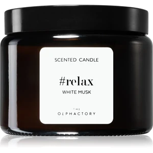 Ambientair Olphactory White Musk vonná svíčka (brown) Relax 360 g