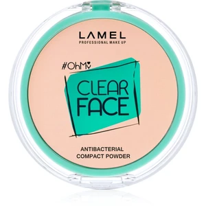 LAMEL OhMy Clear Face kompaktný púder s antibakteriálnou prísadou odtieň 403 Rosy beige 6 g