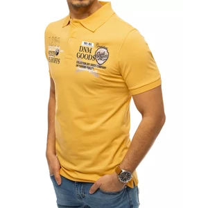Yellow polo shirt with print Dstreet PX0385