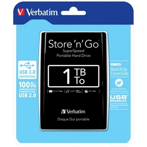 VERBATIM Store´n´ Go 2,5" 1TB USB 3.0 černý