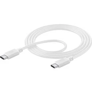 Datový kabel CELLULARLINE s konektory 2x USB-C (PD) 1,2m bílý