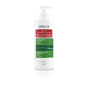 Vichy Dercos Anti-Dandruff DS Dermatological Shampoo szampon przeciw łupieżowi do włosów normalnych i przetłuszczających się 390 ml