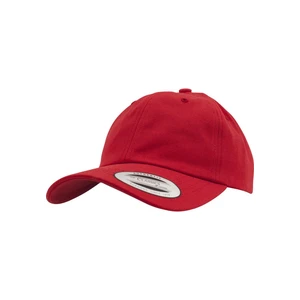 Low-profile cotton twill red