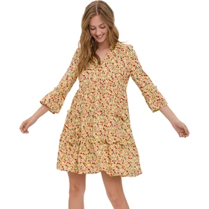 Vero Moda Dámske šaty VMEASY Regular Fit 10245162 Mellow Yellow Carrie XS