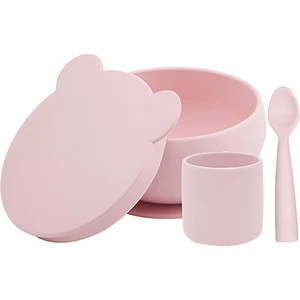 Minikoioi Dining Set BLW I jídelní set Pinky Pink