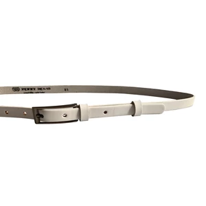 Penny Belts Dámský kožený opasek 15/1 00 White 100 cm