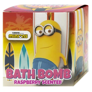 Minions Bath Bomb šumivá koule do koupele Raspberry 1 ks