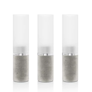 Set 3 ks betonových svícnů, FARO - Blomus