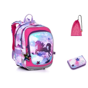 Školní batoh s jednorožcem Topgal ENDY 20002 G s jednorožcem,Školní batoh s jednorožcem Topgal ENDY 20002 G