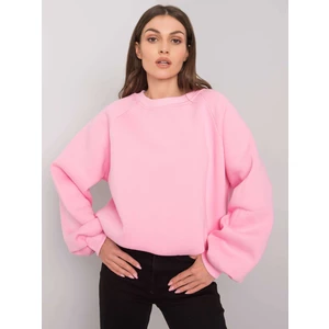 Pink one-color sweatshirt RUE PARIS
