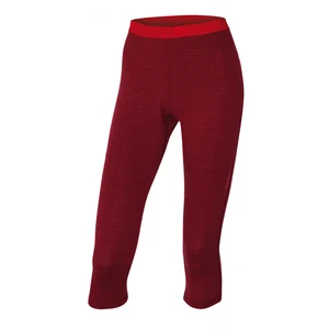 Women's 3/4 thermal pants HUSKY Merino dark. brick