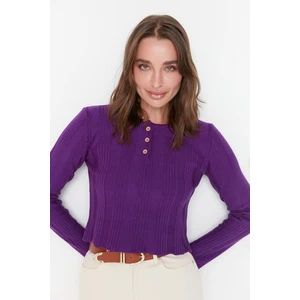 Trendyol Sweater - Purple - Regular fit