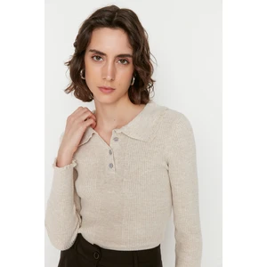 Trendyol Sweater - Gray - Slim fit