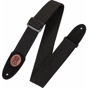 Levys MSSC8-XL-BLK Classics Series 2" Signature Series Cotton Guitar Strap Black